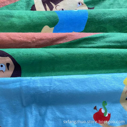 skönhetstecknad mjuk polyester sublimation baby filt